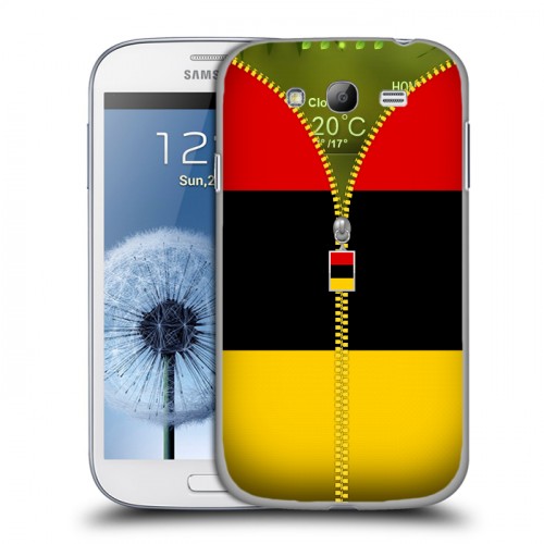 Дизайнерский пластиковый чехол для Samsung Galaxy Grand Флаг Германии