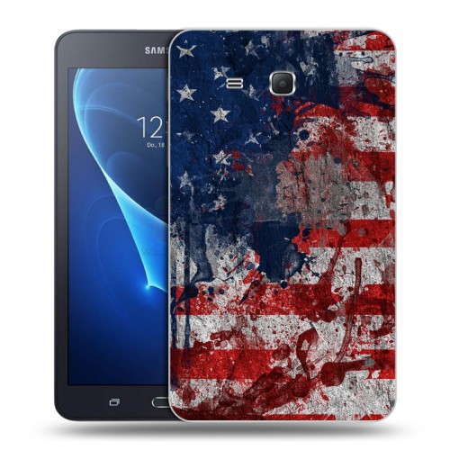 Дизайнерский силиконовый чехол для Samsung Galaxy Tab A 7 (2016) Флаг США