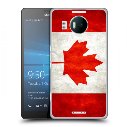 Дизайнерский пластиковый чехол для Microsoft Lumia 950 XL Флаг Канады