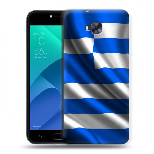 Дизайнерский пластиковый чехол для ASUS ZenFone 4 Selfie Флаг Греции