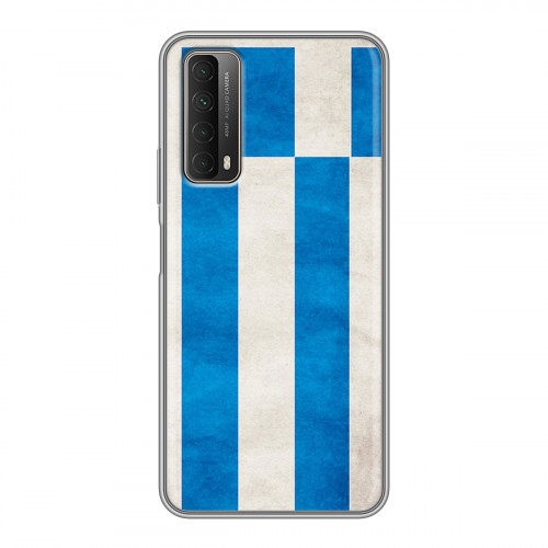 Дизайнерский силиконовый чехол для Huawei P Smart (2021) Флаг Греции