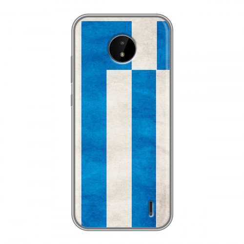 Дизайнерский силиконовый чехол для Nokia C20 Флаг Греции