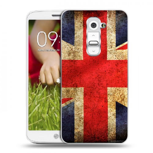 Дизайнерский пластиковый чехол для LG Optimus G2 mini Флаг Британии