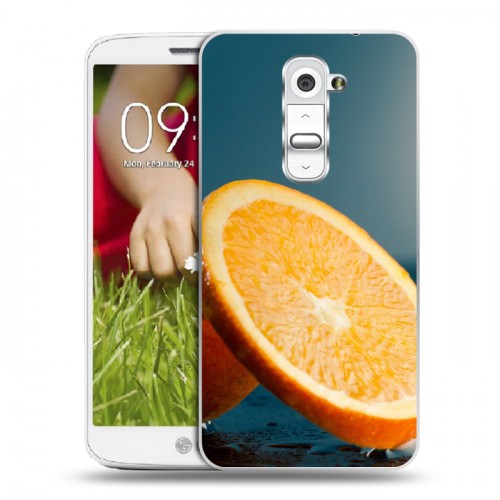 Дизайнерский пластиковый чехол для LG Optimus G2 mini Апельсины