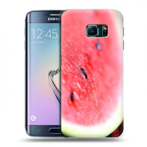 Дизайнерский пластиковый чехол для Samsung Galaxy S6 Edge Арбузы