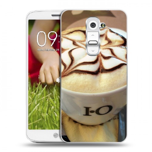 Дизайнерский пластиковый чехол для LG Optimus G2 mini Кофе напиток