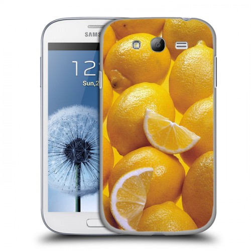 Дизайнерский пластиковый чехол для Samsung Galaxy Grand Лимон