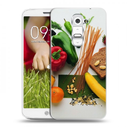 Дизайнерский пластиковый чехол для LG Optimus G2 mini Овощи