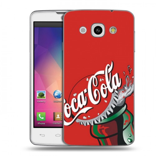 Дизайнерский пластиковый чехол для LG L60 Coca-cola