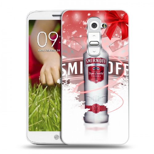 Дизайнерский пластиковый чехол для LG Optimus G2 mini Smirnoff