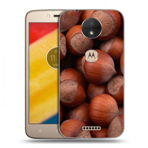 Дизайнерский пластиковый чехол для Motorola Moto C Орехи