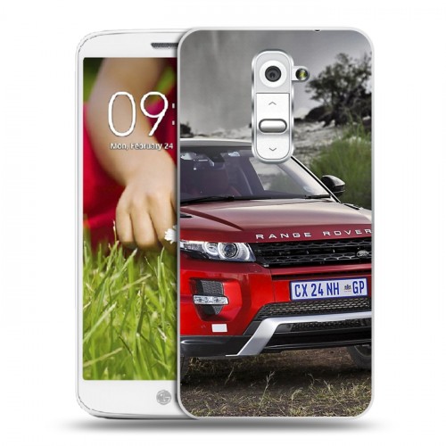 Дизайнерский пластиковый чехол для LG Optimus G2 mini Land Rover