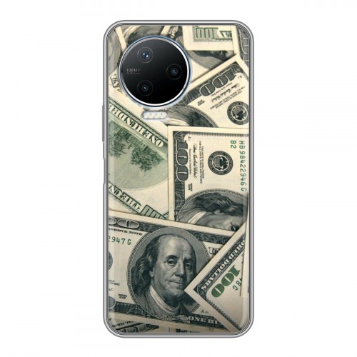 Дизайнерский пластиковый чехол для Infinix Note 12 Pro Текстуры денег