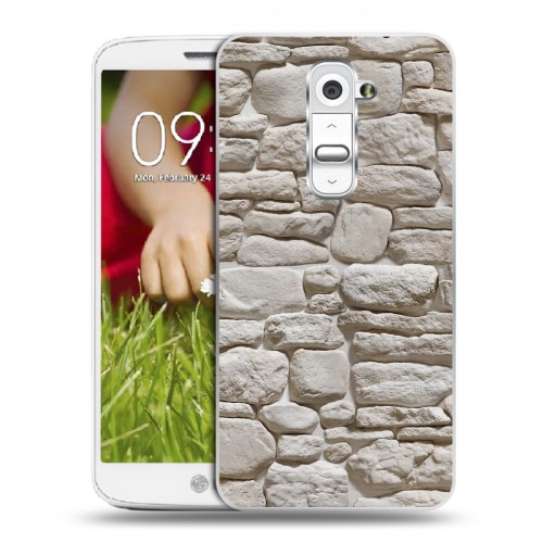 Дизайнерский пластиковый чехол для LG Optimus G2 mini Текстура камня