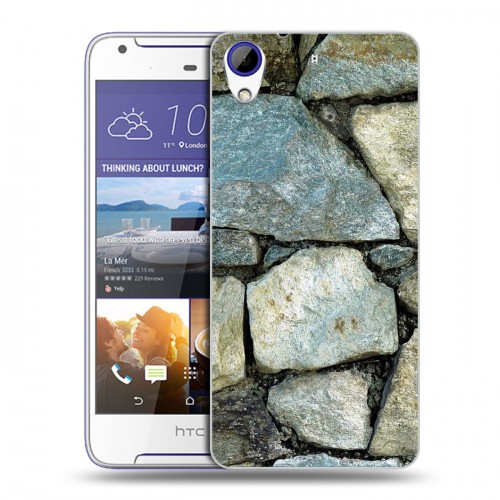 Дизайнерский пластиковый чехол для HTC Desire 830 Текстура камня