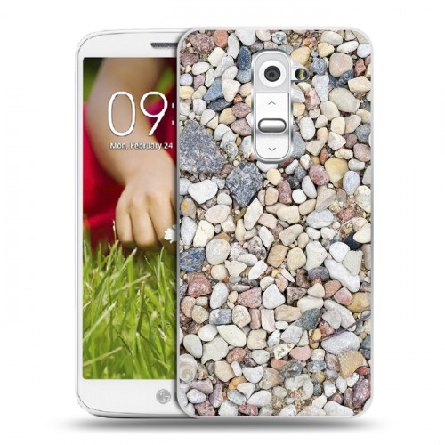 Дизайнерский пластиковый чехол для LG Optimus G2 mini Текстура камня