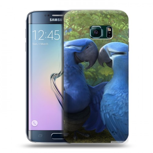 Дизайнерский пластиковый чехол для Samsung Galaxy S6 Edge Рио