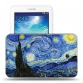 Дизайнерский силиконовый чехол для Samsung Galaxy Tab 3 Lite Звездная ночь