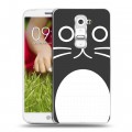 Дизайнерский пластиковый чехол для LG Optimus G2 mini Эмоциональные морды