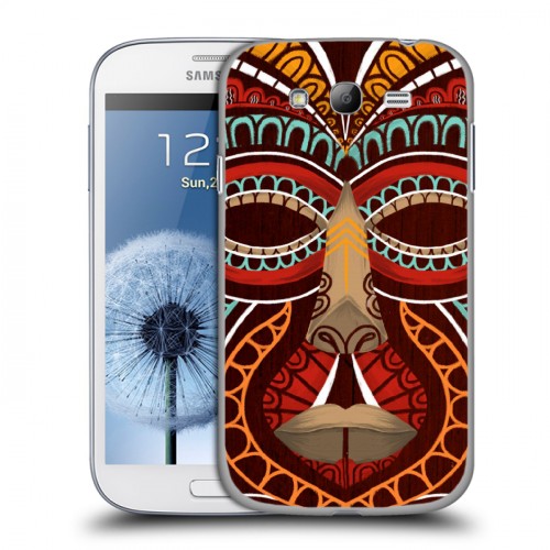 Дизайнерский пластиковый чехол для Samsung Galaxy Grand Маски индейцев