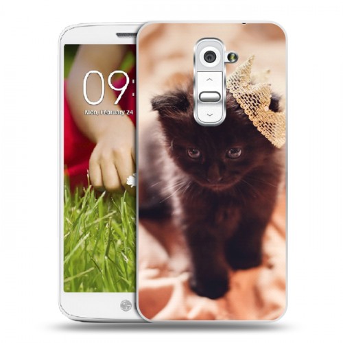 Дизайнерский пластиковый чехол для LG Optimus G2 mini Котята