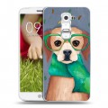 Дизайнерский пластиковый чехол для LG Optimus G2 mini Собаки
