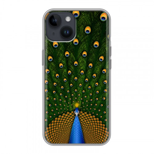 Дизайнерский пластиковый чехол для Iphone 14 Павлины