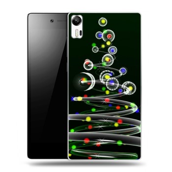 Дизайнерский силиконовый чехол для Lenovo Vibe Shot Новогодняя елка (на заказ)