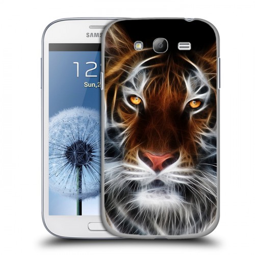 Дизайнерский пластиковый чехол для Samsung Galaxy Grand Тигры
