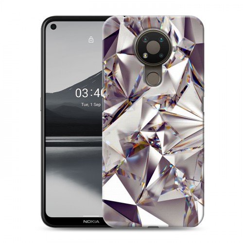 Дизайнерский пластиковый чехол для Nokia 3.4 Кристаллы
