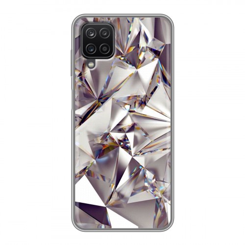 Дизайнерский силиконовый чехол для Samsung Galaxy A12 Кристаллы