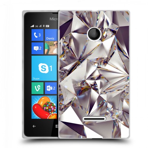 Дизайнерский пластиковый чехол для Microsoft Lumia 435 Кристаллы