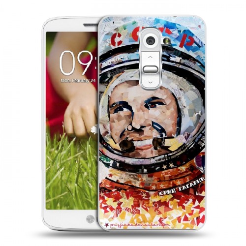 Дизайнерский пластиковый чехол для LG Optimus G2 mini Юрий Гагарин