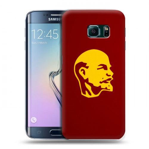 Дизайнерский пластиковый чехол для Samsung Galaxy S6 Edge Владимир Ленин