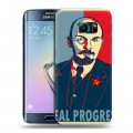 Дизайнерский пластиковый чехол для Samsung Galaxy S6 Edge Владимир Ленин