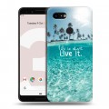 Дизайнерский пластиковый чехол для Google Pixel 3 Пляж