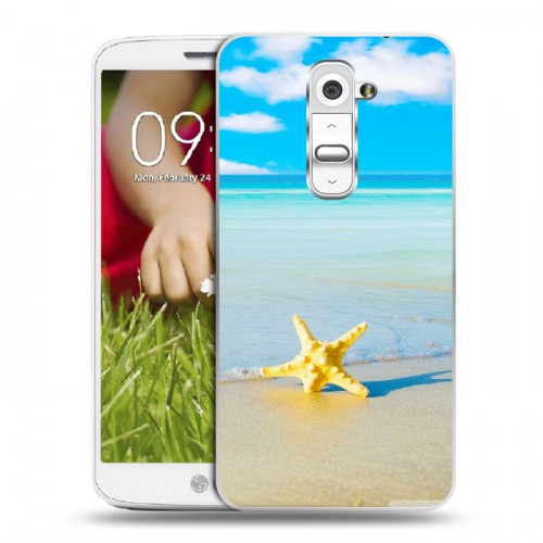 Дизайнерский пластиковый чехол для LG Optimus G2 mini Пляж