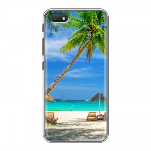 Дизайнерский пластиковый чехол для Alcatel 1V (2019) Пляж