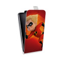 Дизайнерский вертикальный чехол-книжка для Alcatel One Touch Hero Суперсемейка