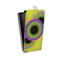 Дизайнерский вертикальный чехол-книжка для HTC Desire 601 Индийские завитки
