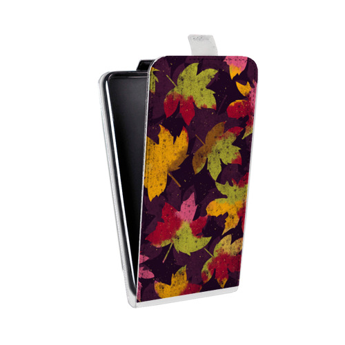 Дизайнерский вертикальный чехол-книжка для HTC Desire 601 Принты листьев