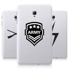 Дизайнерский силиконовый чехол для Samsung Galaxy Tab A 8.0 (2017) Прозрачные армия