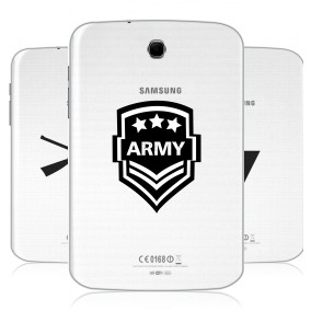 Дизайнерский силиконовый чехол для Samsung Galaxy Note 8.0 Прозрачные армия