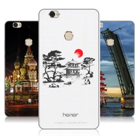 Дизайнерский силиконовый чехол для Huawei Honor Note 8 Города