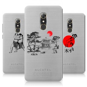 Дизайнерский силиконовый чехол для Alcatel A7 Прозрачная япония