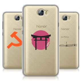 Дизайнерский силиконовый чехол для Huawei Honor 5A Города