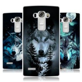Дизайнерский силиконовый чехол для LG G4 Волки