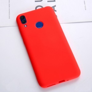 Матовый силиконовый чехол для Huawei Honor 8C с покрытием софт-тач Красный