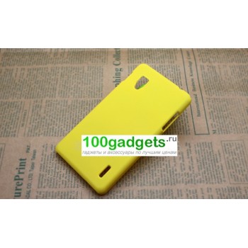 Чехол пластиковый для LG Optimus G E973 Желтый