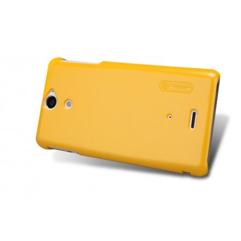 Чехол пластиковый премиум для Sony Xperia V Желтый